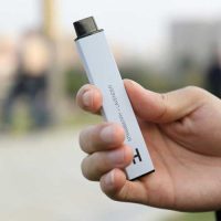 hand holding electronic cigarette